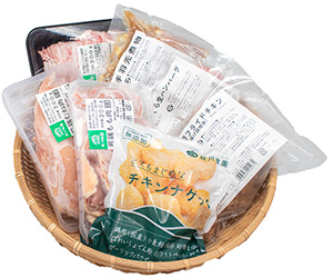 自社製品（安心・安全にこだわった食肉と冷凍食品等）