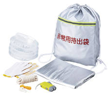 災害時に備える防災用品(非常食を含む)ならびに一般用品を含めた複数の品目リストの中から1品を選択