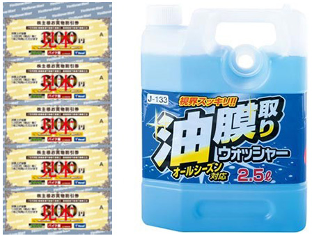 ①割引券(1枚300円)　②商品引換券