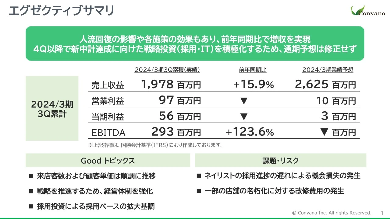 エグゼクティブサマリ