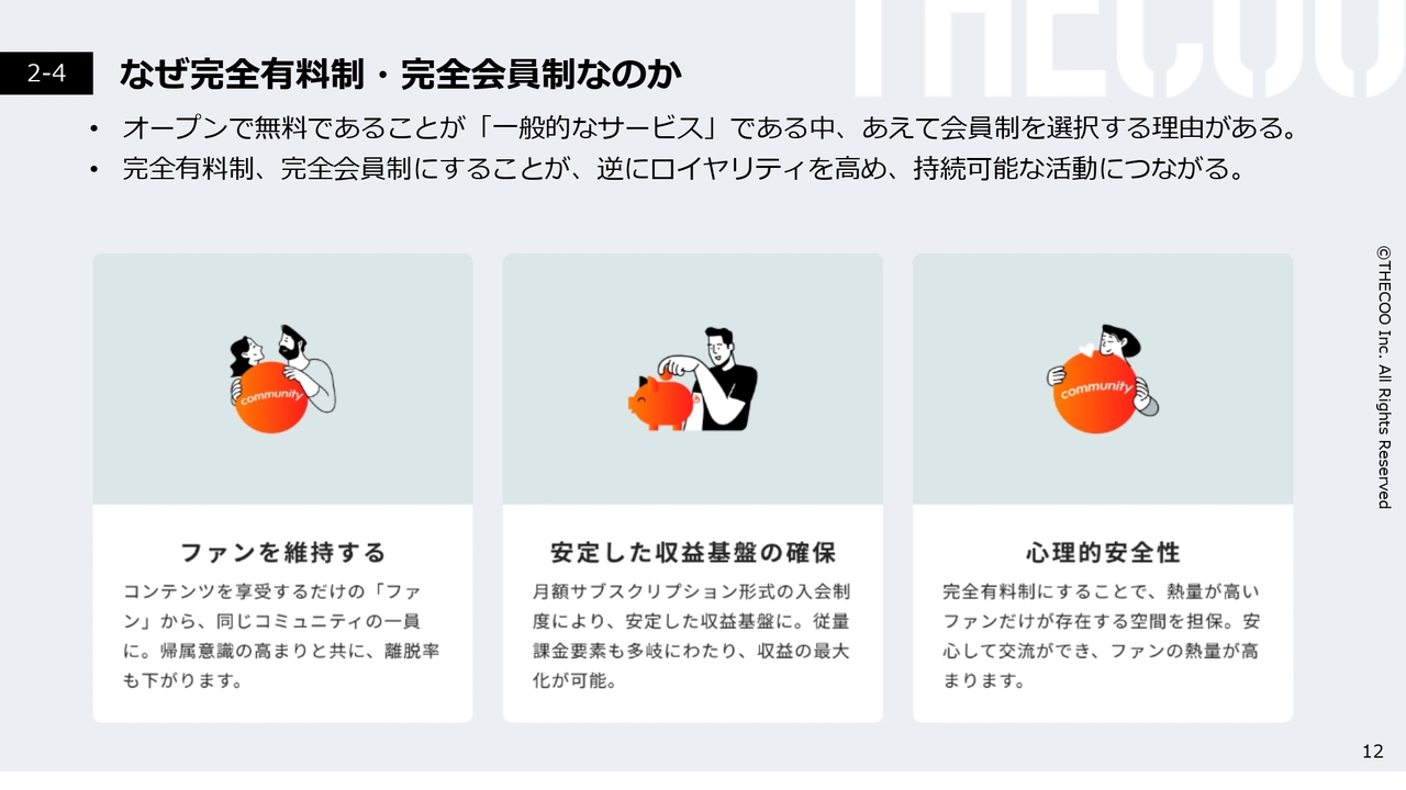 なぜ完全有料制・完全会員制なのか