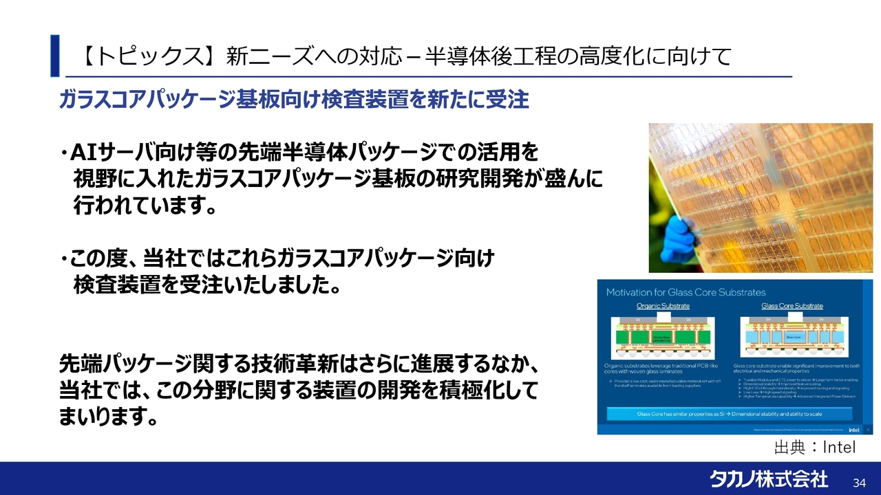 【トピックス】新ニーズへの対応-半導体後工程の高度化に向けて