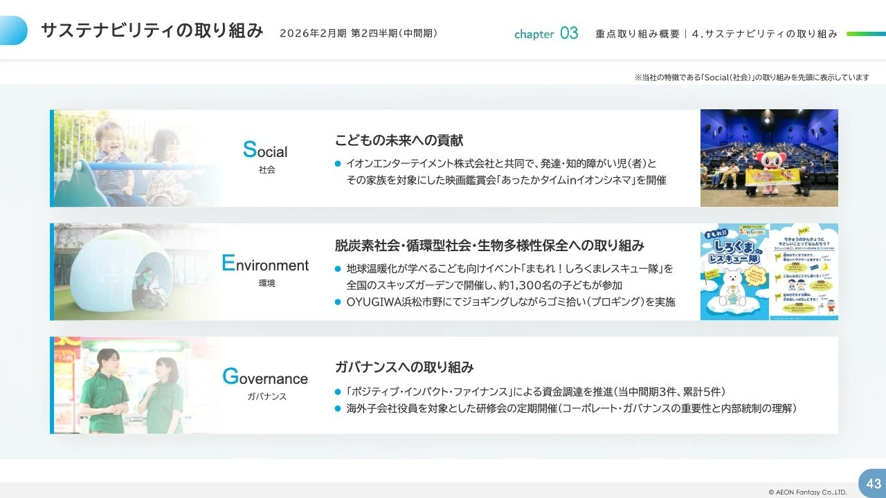 サステナビリティの取り組み